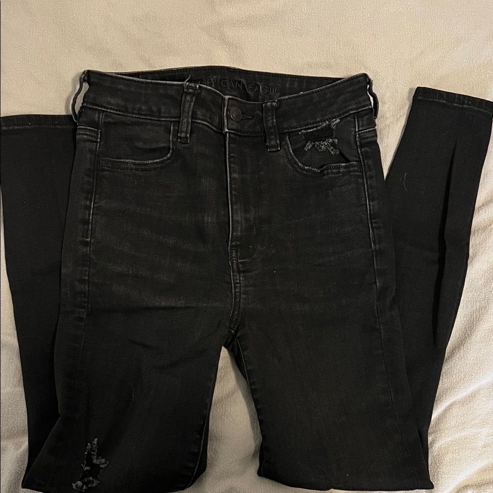 American Eagle Outfitters Black High Rise Jeans